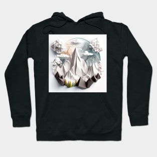 origami mountains Hoodie